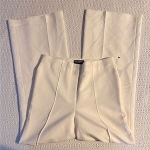 Karl Lagerfeld Women's Cream Trousers